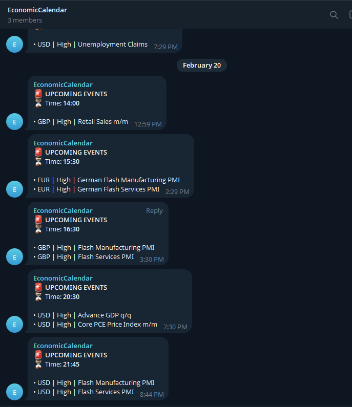 "Economic Calendar on Chart & Alert Pro" uploaded image